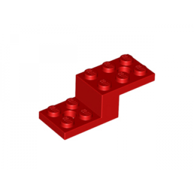 red bracket 5 x 2 x 1 1 3 with 2 holes and bottom tube
