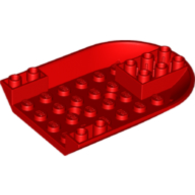red aircraft fuselage forward bottom curved 6 x 8