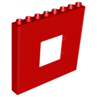 duplo wall 1 x 8 x 6 with window opening