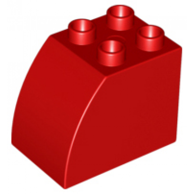 duplo brick 2 x 3 x 2 slope curved