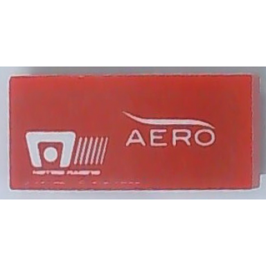 red slope curved 2 x 1 x 2 3 with white aero and motegi racing logos pattern model right side sticker - set 75886