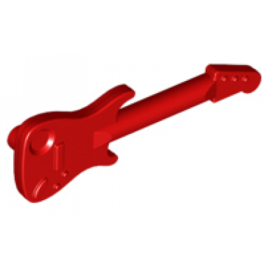 red minifigure utensil musical instrument guitar electric