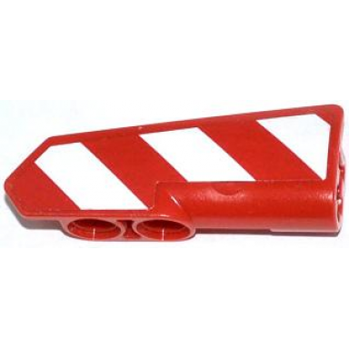 technic panel fairing 21 very small smooth side b with red and white danger stripes pattern model left side sticker - set 42008