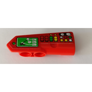 red technic panel fairing 21 very small smooth side b with display and instrument panel pattern sticker - set 42082