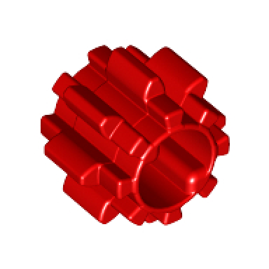 technic gear 8 tooth with dual face without friction