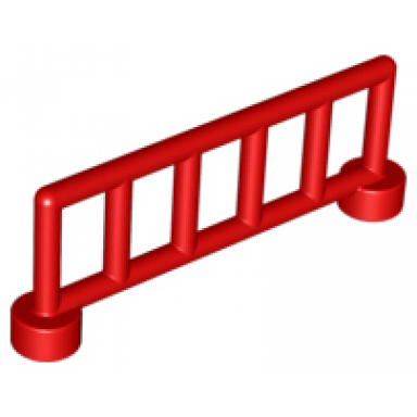 red duplo fence 1 x 6 x 1 1 2 railing with 6 posts
