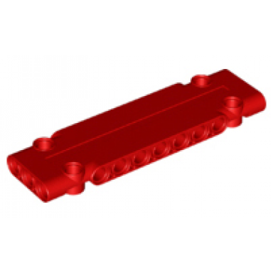 red technic panel plate 3 x 11 x 1