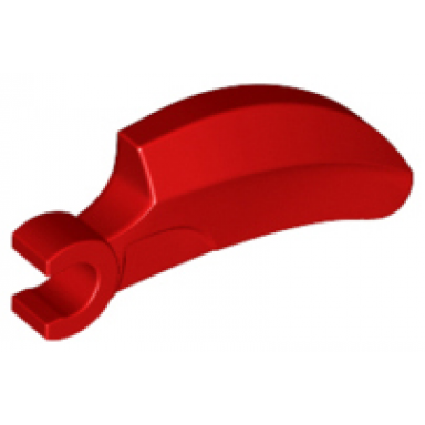 red barb claw horn tooth with clip curved