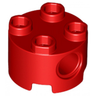 red brick round 2 x 2 with pin holes