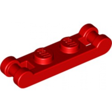 red plate modified 1 x 2 with bar handles on ends