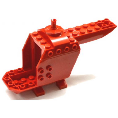red helicopter body with top pin