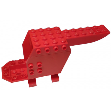 red helicopter body without top pin