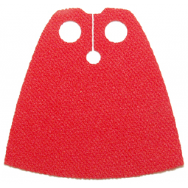 red minifigure cape cloth standard - spongy stretchable fabric - 3.9cm height