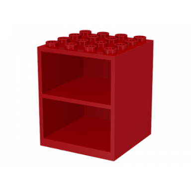 red homemaker cupboard 4 x 4 x 4