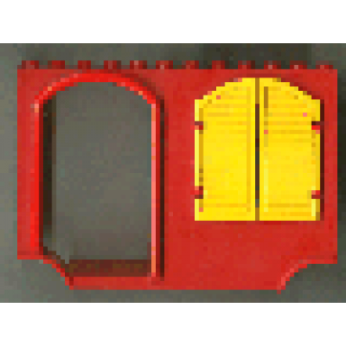 fabuland bus piece with yellow shutters