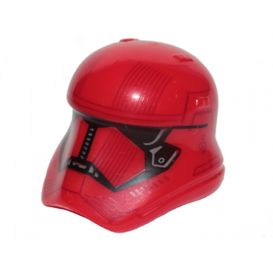 red minifigure headgear helmet sw stormtrooper ep 9 sith trooper pattern