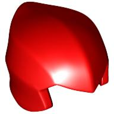 red minifigure headgear ninjago wrap hood smooth