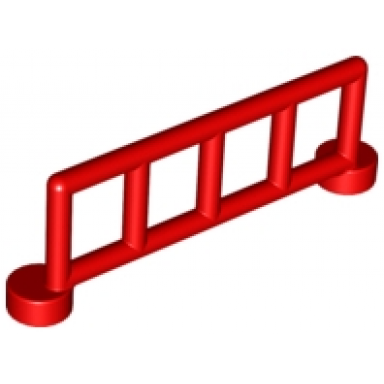 red duplo fence 1 x 6 x 1 1 2 railing with 5 posts