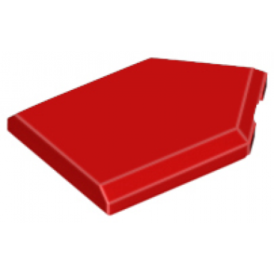 red tile modified 2 x 3 pentagonal