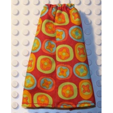 red scala clothes female skirt long with xs and os pattern