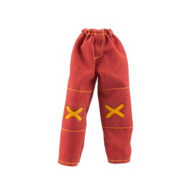 red scala clothes female snow pants with yellow xs pattern