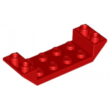 red slope inverted 45 6 x 2 double with 2 x 4 cutout