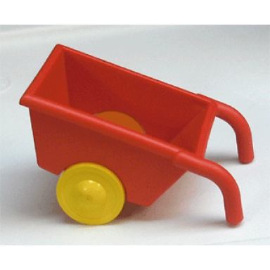 duplo wheelbarrow with thin yellow wheels