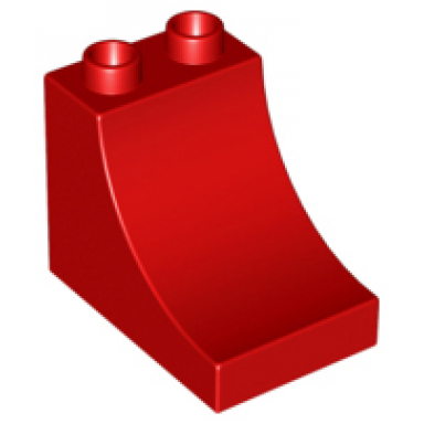 red duplo brick 2 x 3 x 2 arch inverted