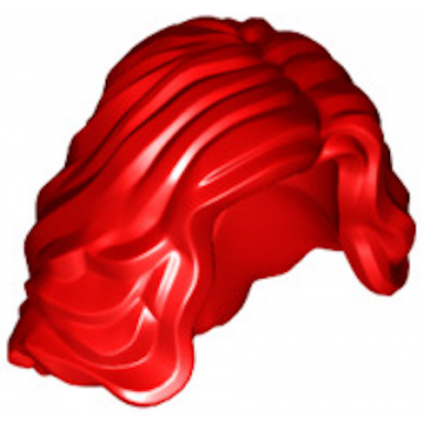 red minifigure hair female mid-length wavy