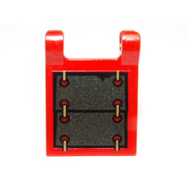 red flag 2 x 2 square with armor plate pattern sticker - set 9448