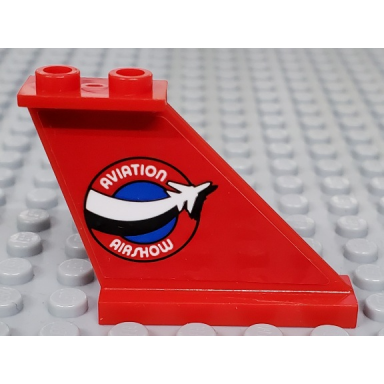 red tail 4 x 1 x 3 with aviation airshow pattern model right side sticker - set 60103