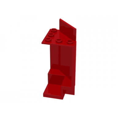 red panel 3 x 3 x 6 corner wall