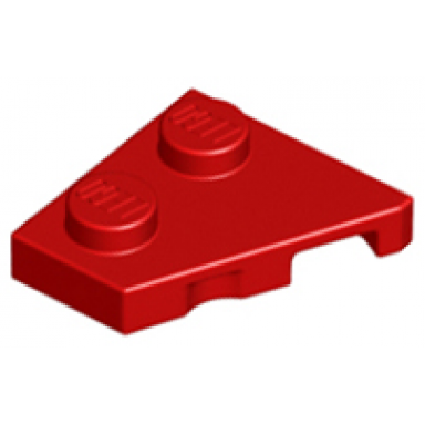 red wedge plate 2 x 2 left