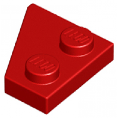 red wedge plate 2 x 2 right