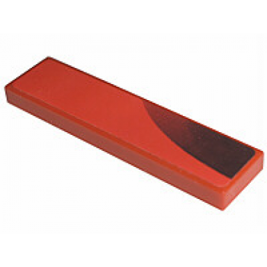 red tile 1 x 4 with air intake pattern model left side sticker - set 8671
