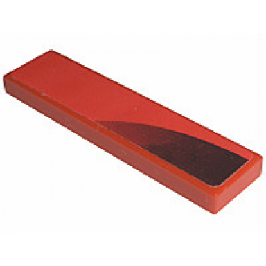 red tile 1 x 4 with air intake pattern model right side sticker - set 8671