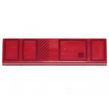 red tile 1 x 4 with black rectangles pattern brickheadz sith trooper belt