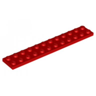 red plate 2 x 12