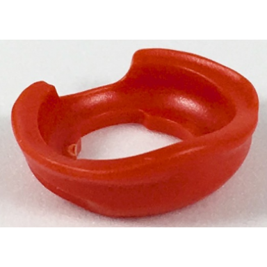 red minifigure ninja face scarf with notch in back