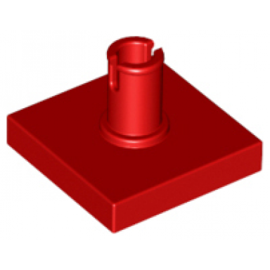 red tile modified 2 x 2 with pin