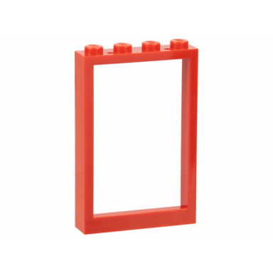 red window 1 x 4 x 5 with solid studs