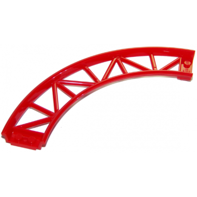 red train track roller coaster curve 90 degrees