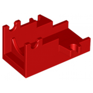 red projectile launcher part cannon base 2 x 4
