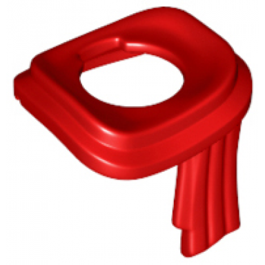 red minifigure scarf long wrapped