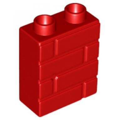 duplo brick 1 x 2 x 2 with masonry profile
