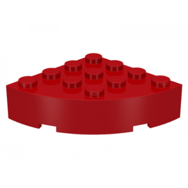red brick round corner 4 x 4 full brick