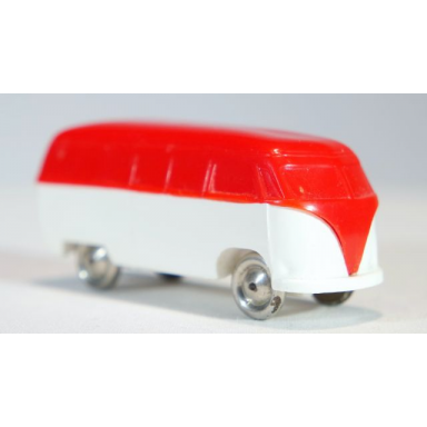 red ho scale vw van with white base