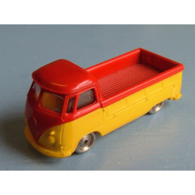 red ho scale vw pickup with yellow base