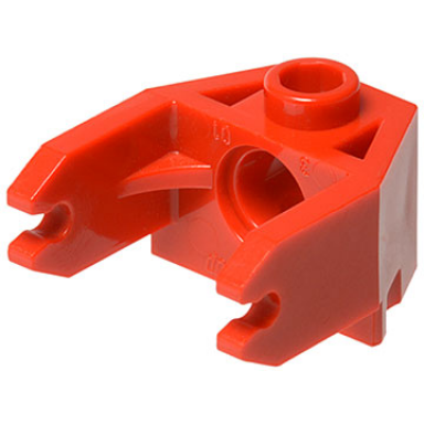 red magnet holder 2 x 3 with clips and pin hole