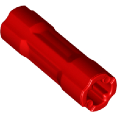 red technic axle connector 3l